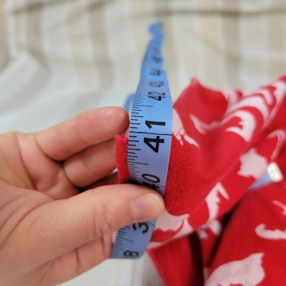 Isabel Maternity Floral Midi Dress Formfitting Red White Size Small - Picture 6 of 8